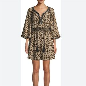 Kobi Halperin Mae Leopard Silk Dress, like new, size small, $500